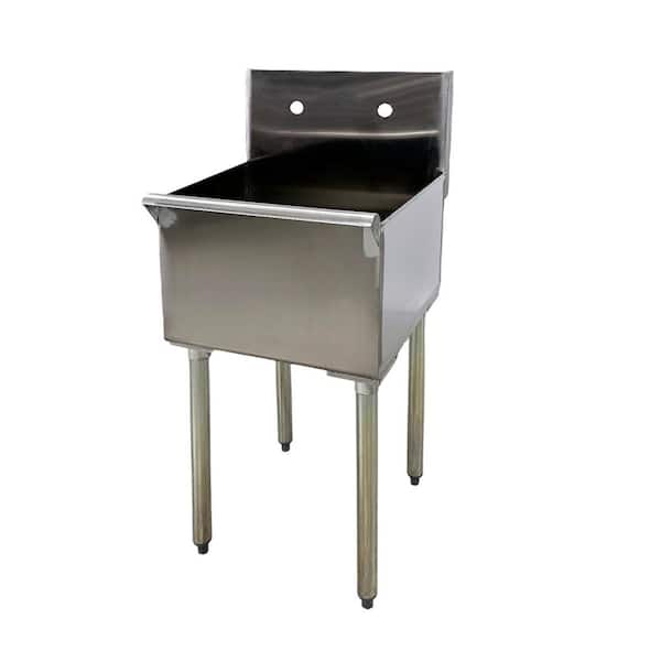 18 in. Stainless Steel Commercial Kitchen Prep/mop Utility Sink