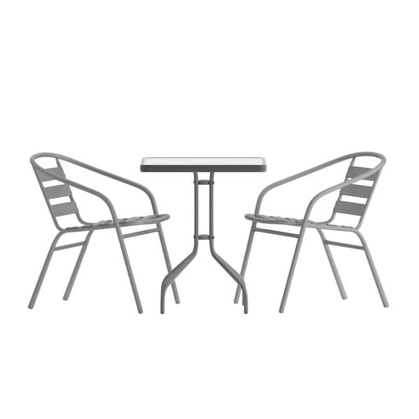 3-Piece Square Outdoor Dining Set