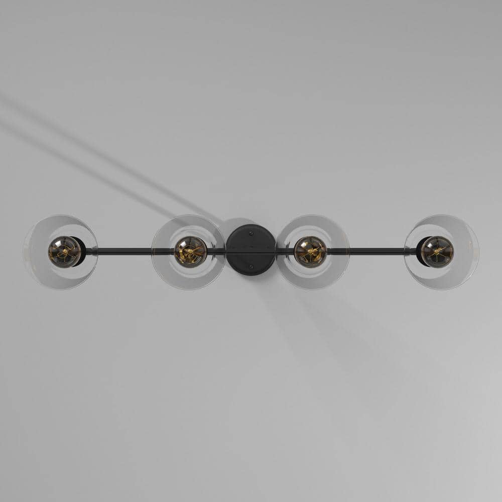 Westin Contemporary 4-Light Matte Black Island Pendant