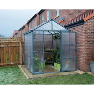Glory 6 ft. x 8 ft. Gray/Diffused DIY Greenhouse Kit