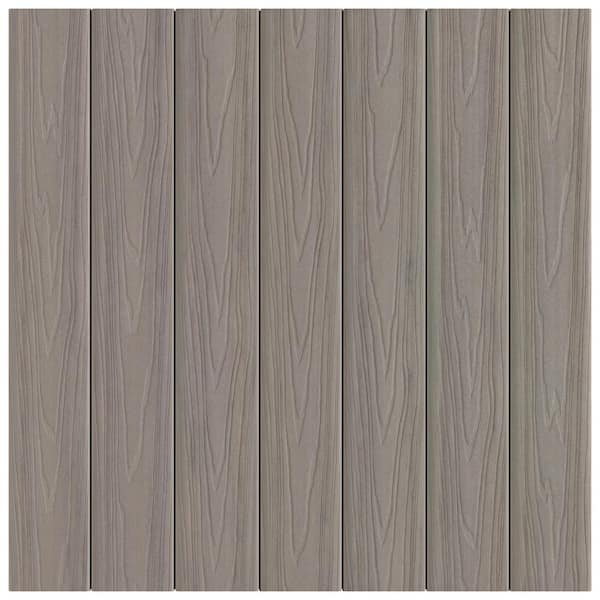 ArmorGuard 15/16 in. x 5-1/4 in. x 16 ft. Coastal Gray Grooved Edge Capped Composite Decking Board