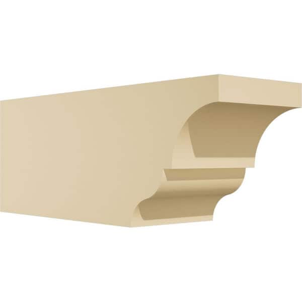Ekena Millwork Standard Asheboro 5 in. W x 6 in. H x 16 in. D Signature Urethane Rafter Tail Outlooker