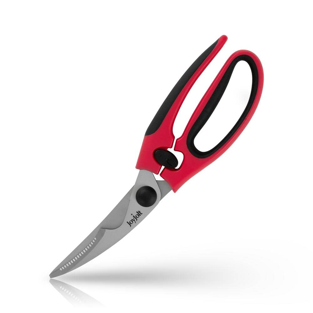 Casewin Kitchen Shears,Kitchen Scissors Heavy Duty Meat Scissors Poultry  Shears, Dishwasher Safe Food Cooking Scissors All Purpose Stainless Steel  Utility Scissors, 1-Pack (Red Black) 