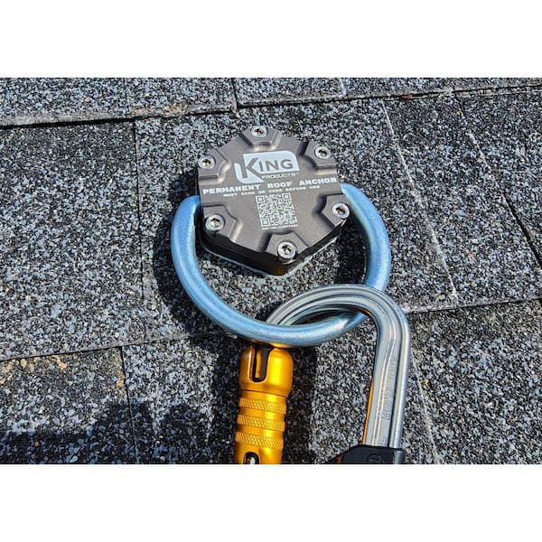 Weatherproof Permanent Roof Anchor for Fall Protection Installs Anywhere on Roof Post-Construction Everything Included