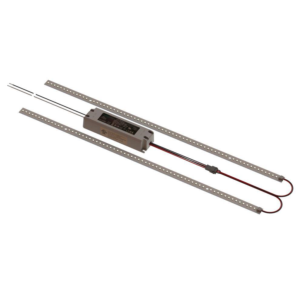 2 ft. 68Watt Equivalent Integrated LED White Strip Retrofit Kit, 3500K (4Pack