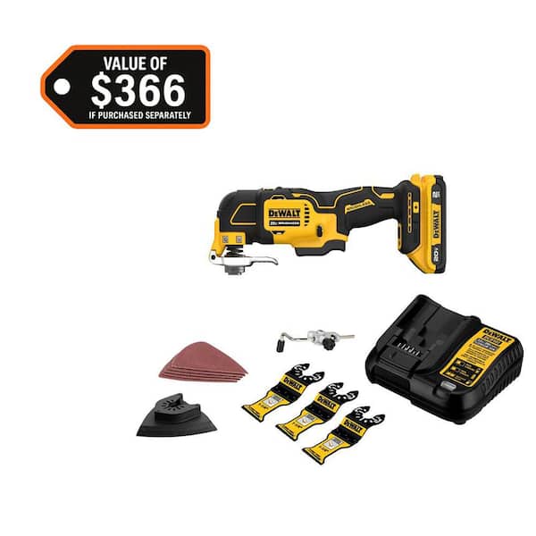 20V MAX XR Cordless Brushless 3-Speed Oscillating Multi Tool with (1) 20V 2. 0Ah Battery and Charger
