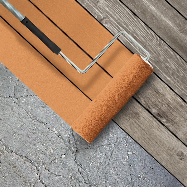 1 gal. #M230-6 Amiable Orange Gloss Enamel Interior/Exterior Porch and Patio Floor Paint