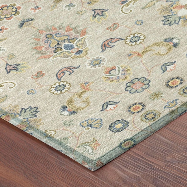 Chantille Machine Washable Indoor/Outdoor Abstract ACN2585 Beige 9 ft. x 12 ft. Area Rug
