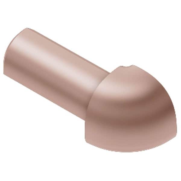 Schluter Rondec Satin Copper Anodized Aluminum 5/16 in. x 1 in. Metal 90° Outside Corner
