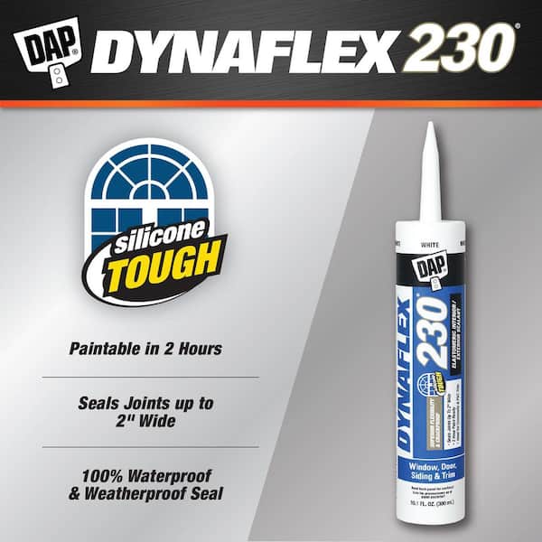 Dynaflex 230 10.1 oz. White Premium Exterior/Interior Window, Door and Trim Sealant (12-Pack)