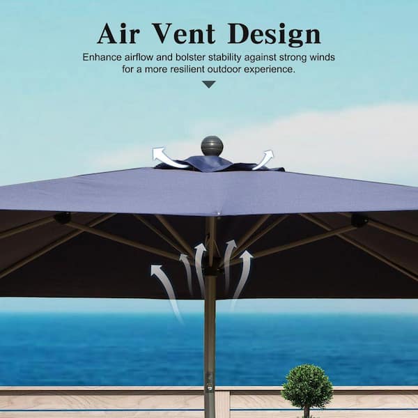 13 ft patio umbrella replacement canopy Covered Living Replacement umbrella canopy for 11ft 8 ribs Green (Canopy only)