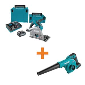40V max XGT Lithium-Ion Brushless Cordless 6-1/2 in. Plunge Circular Saw Kit, (4.0Ah) with XGT Compact Blower