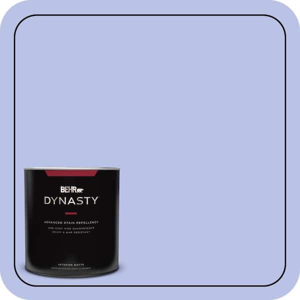 BEHR DYNASTY 1 qt. #P540-3 Canterbury Bells Matte Interior Stain-Blocking Paint & Primer