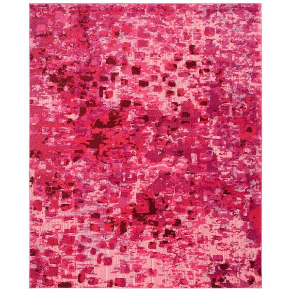 SAFAVIEH Monaco Fuchsia 8 ft. x 10 ft. Geometric Area Rug