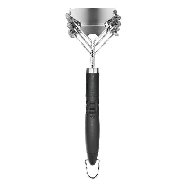 18 in. Stainless Grill Brush and Scraper for Grill, Porcelain, Weber Gas, Charcoal Grills and as Gifts for Grill Wizard