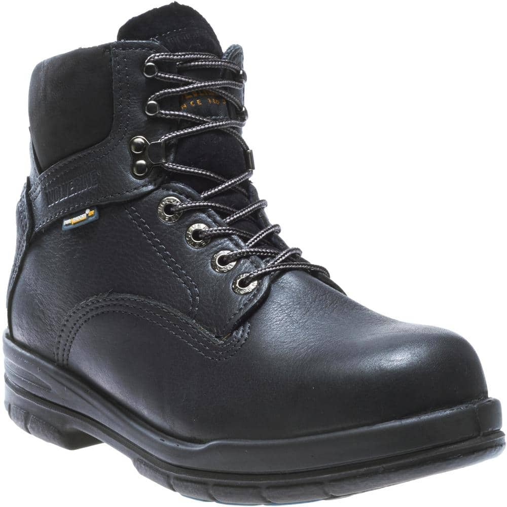 Wolverine Men's 6 in. Work Boot - Steel Toe - Black Durashocks SR ...