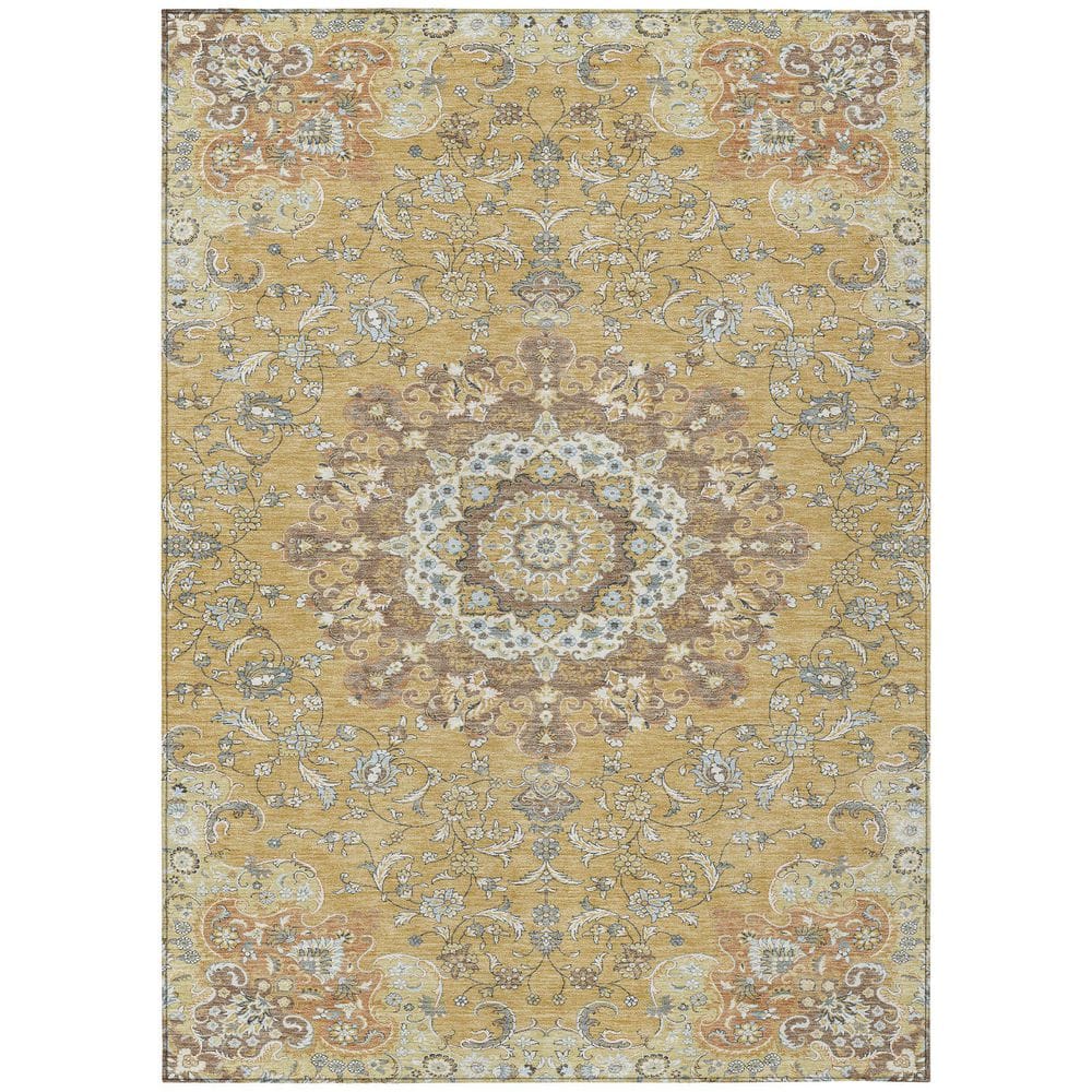 Chantille Machine Washable Indoor/Outdoor Abstract ACN2489 Gold 10 ft. x 14 ft. Area Rug price history on PriceWatchPro