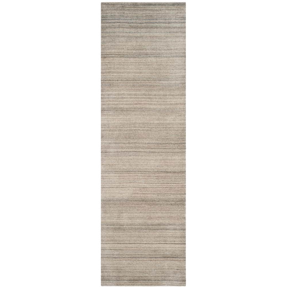 Himalaya Stone Hand-Loomed Wool Runner Rug, 2'3" x 8'