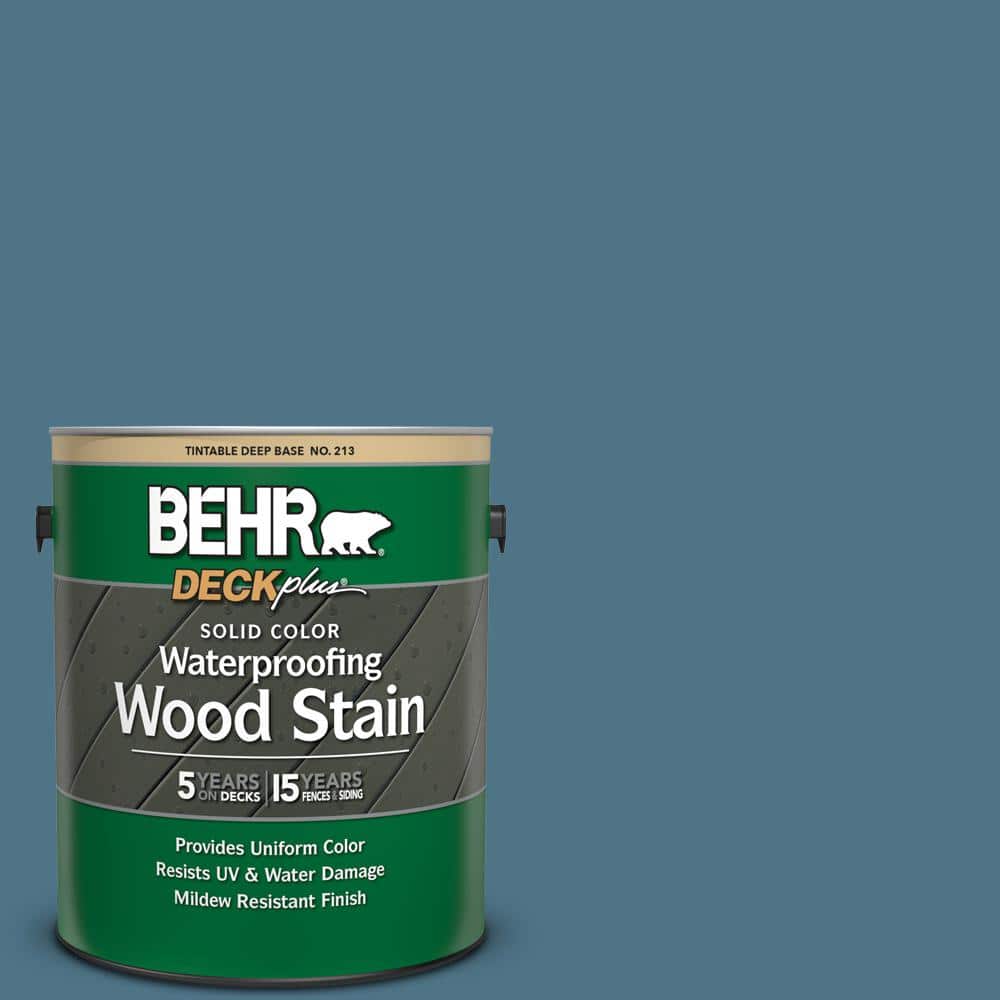 1 gal. #SC-107 Wedgewood Solid Color Waterproofing Exterior Wood Stain