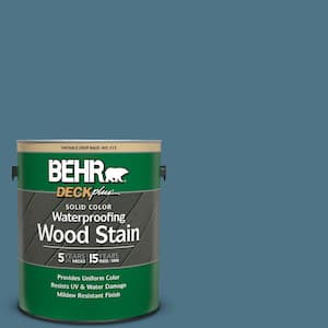 1 gal. #SC-107 Wedgewood Solid Color Waterproofing Exterior Wood Stain