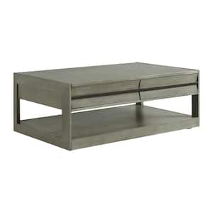 Tropez 50 in. Grey Rectangle Wood Coffee Table
