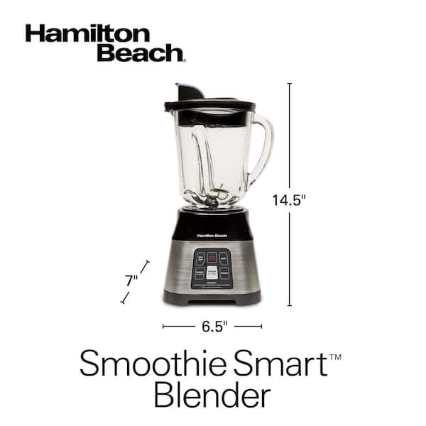 Hamilton Beach Smoothie Smart Blender, 40 Oz Glass Jar