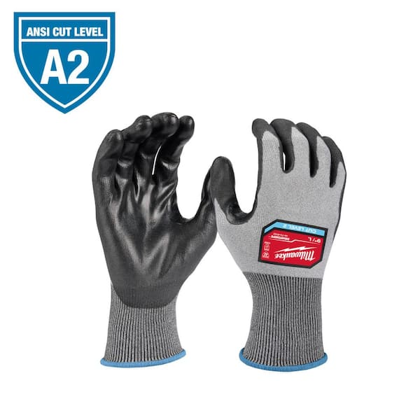 X-Large High Dexterity Cut 2 Resistant Polyurethane Dipped Outdoor & Work Gloves