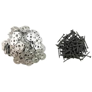 Screws and Washers (160-Pack), Use with XPS Foam Backer Board Tile Underlayment