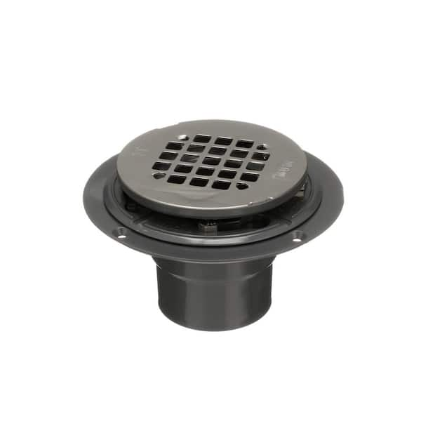 Oatey 2 in. to 3 in. PVC Low Profile Drain with Stainless Steel Strainer