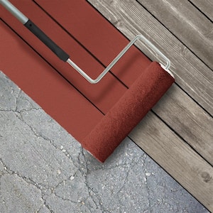 1 gal. #S-H-190 Antique Red Textured Low-Lustre Enamel Interior/Exterior Porch and Patio Anti-Slip Floor Paint