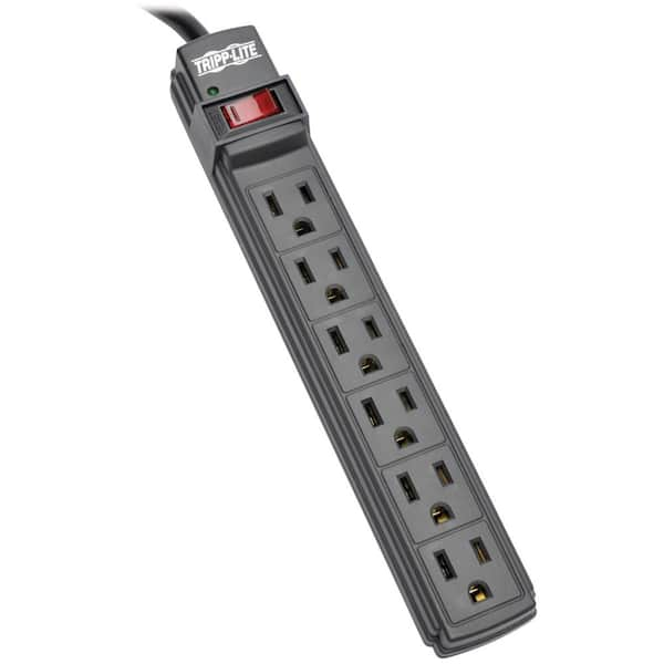 Woods 6-Outlet Surge Strip with 3 ft. Cord, White 41492