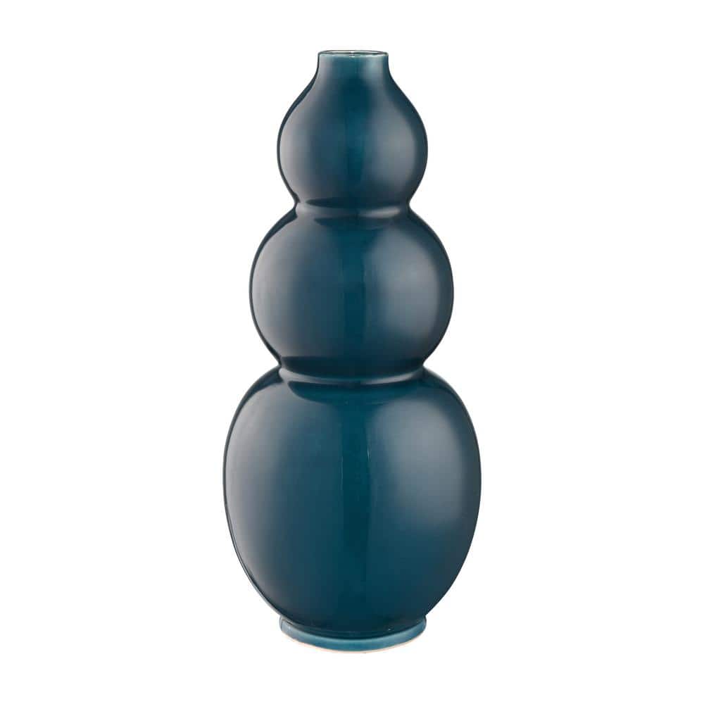 Alpine Ceramic 1.6 in. Decorative Vase in Navy Large HD231025406