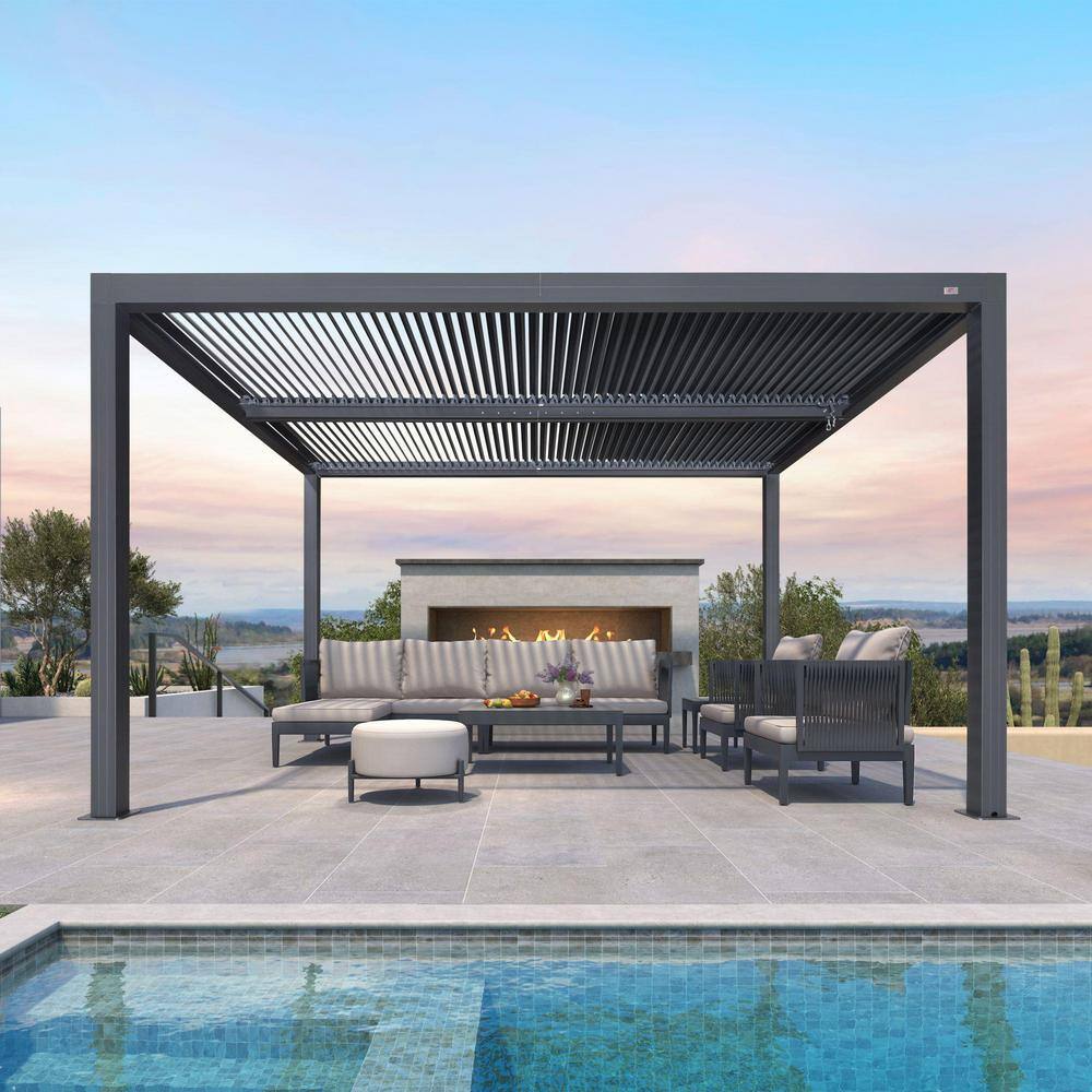 Reviews for PURPLE LEAF 11 ft. x 13 ft. Gray Aluminum Frame Outdoor