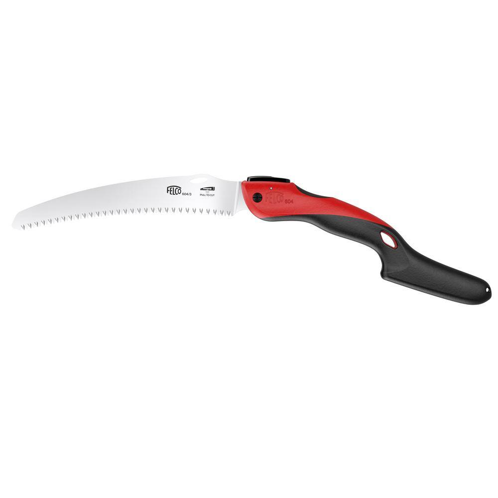 FELCO F604 10 in. Curved Folding Ergo Reach PullStroke Pruning Saw with Impulse Hardened Steel