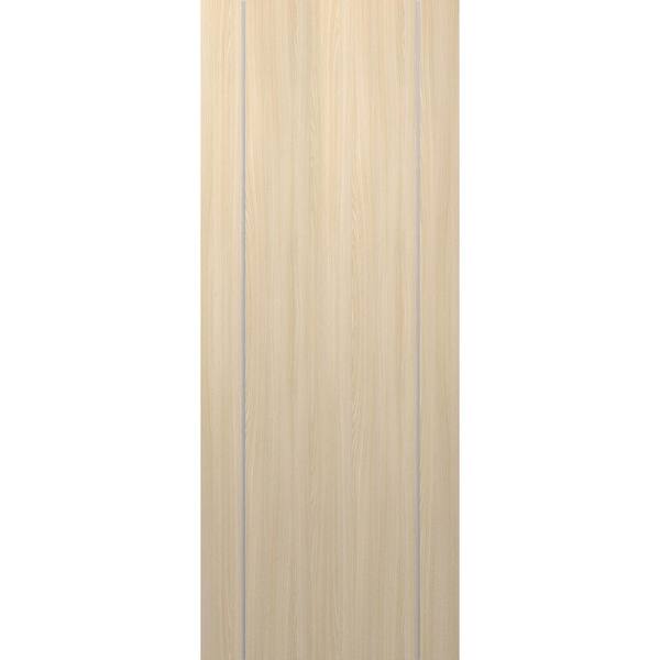 Belldinni Optima 2U 36 in. x 80 in. No Bore Loire Ash Solid Composite Core Wood Interior Door Slab