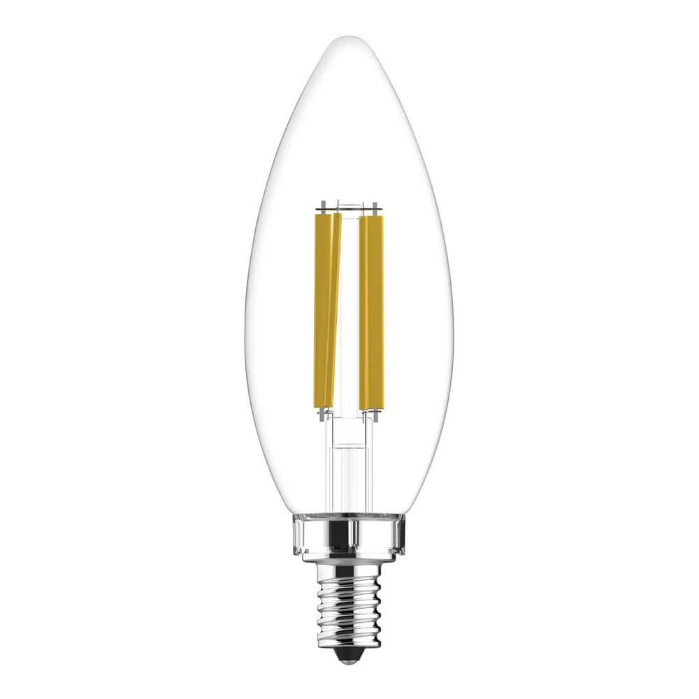 100.0-Watt Equivalent B12 Candelabra base Blunt tip LED Light Bulb Clear Daylight Dimmable Bulb 3-Pack price history on PriceWatchPro