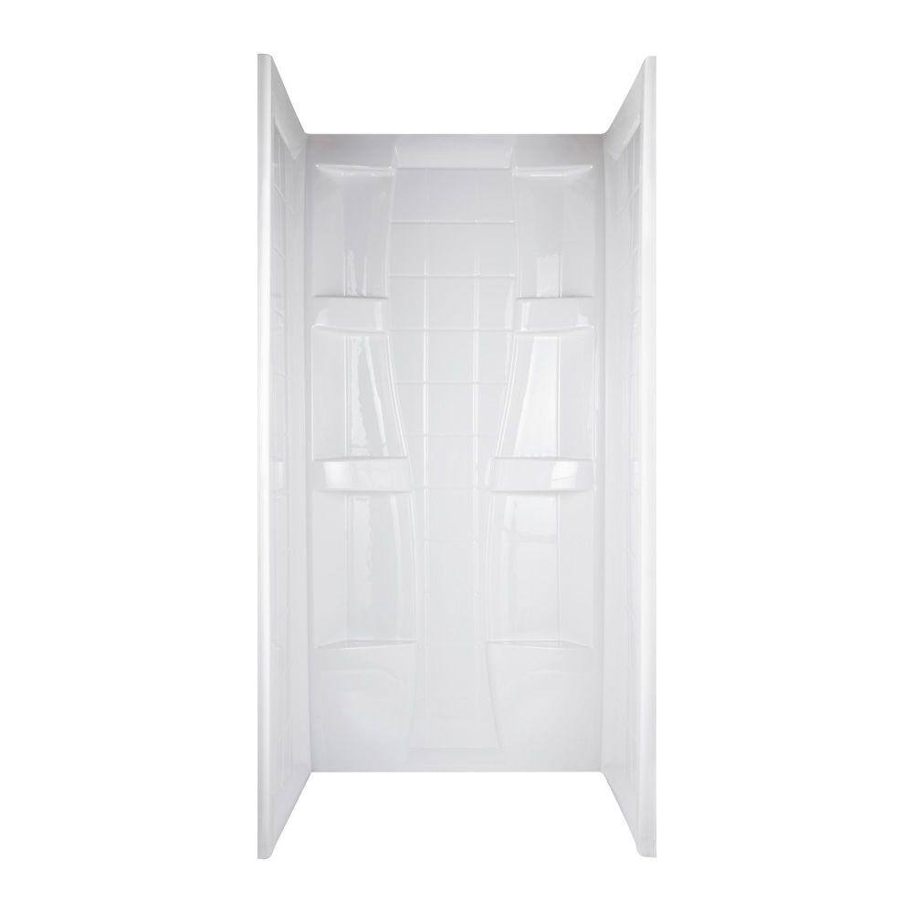 Firenze 36 in. x 36 in. x 731/2 in. Three Piece DirecttoStud Shower