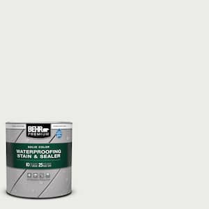 1 qt. #52 White Solid Color Waterproofing Exterior Wood Stain and Sealer