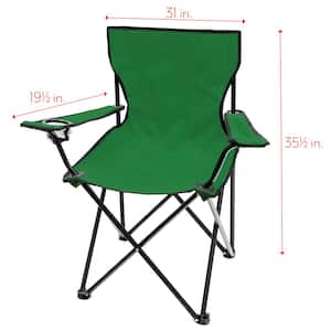 Portable Folding Camping Outdoor Beach Chair (Dark Green)
