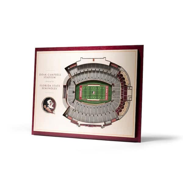 NCAA Florida State Seminoles 5-Layer Stadiumviews 3D Wooden Wall Art