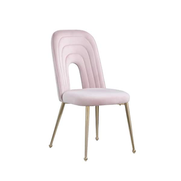 Light pink best sale dining chair