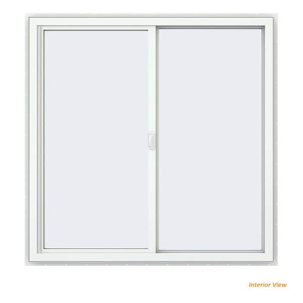 JELD-WEN 59.5 in. x 47.5 in. V-4500 Series White Vinyl Right