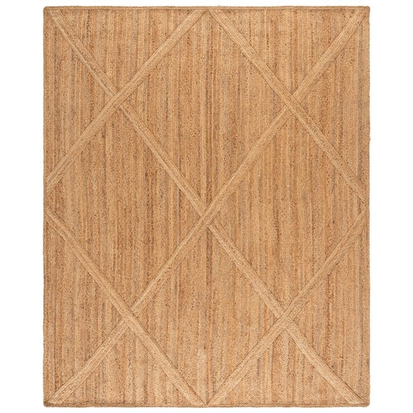 Natural Fiber 9 ft. x 12 ft. Natural Diamond Area Rug
