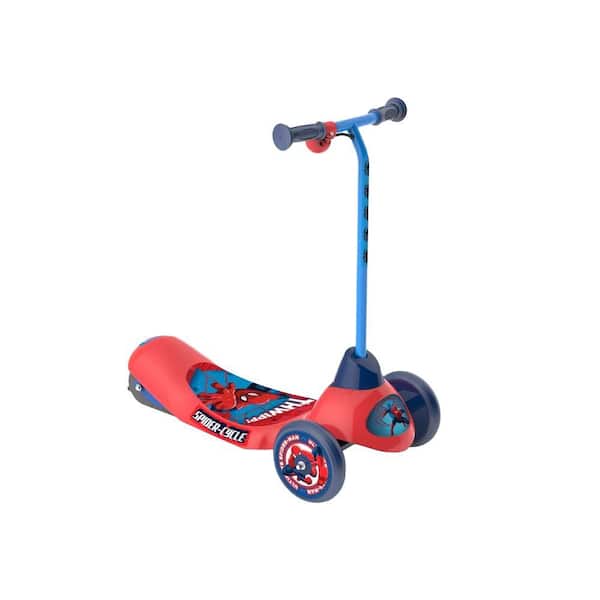 Pulse Performance Products Spider Man Safe Start 3-Wheel Electric Scooter