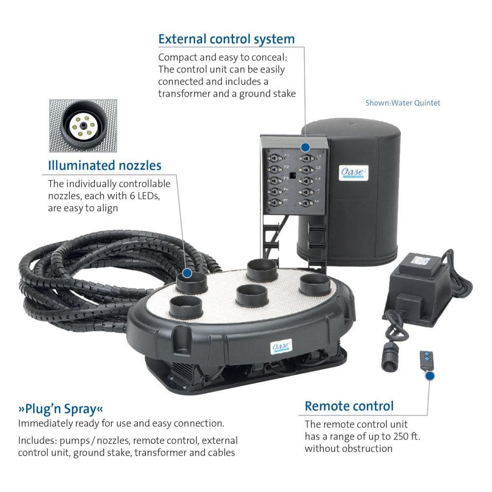 OASE Water Quintet with LED Lighting System
