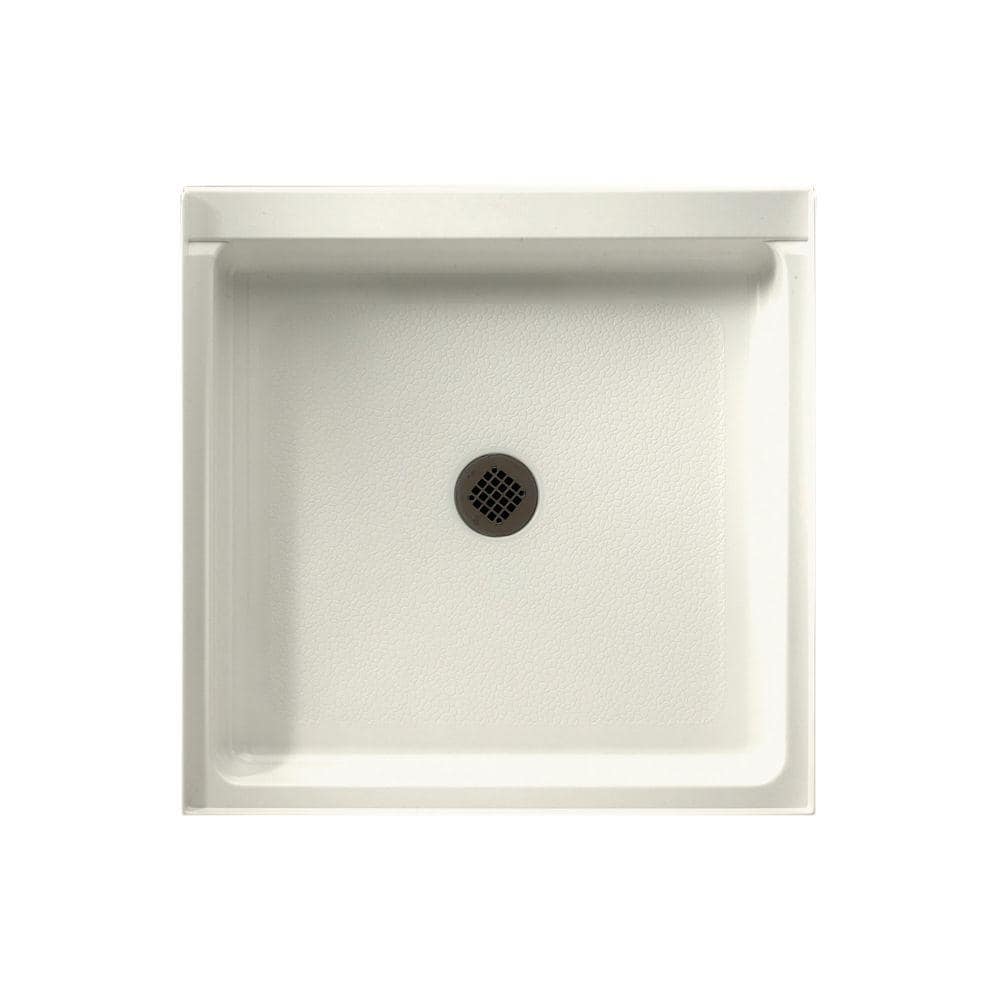 Swan Veritek 42 In X 36 In Single Threshold Center Drain Shower Pan   Bisque Swan Shower Pans Ff04236md 018 64 1000 