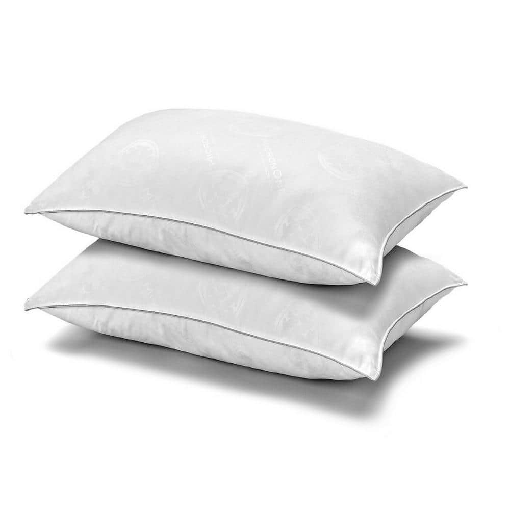 White Classic Bed Pillows for Sleeping 2 Pack, Pillow Standard Size Side  Sleeper Set, Down Alternative Luxury Hotel Soft Pillow 28x20 Inches
