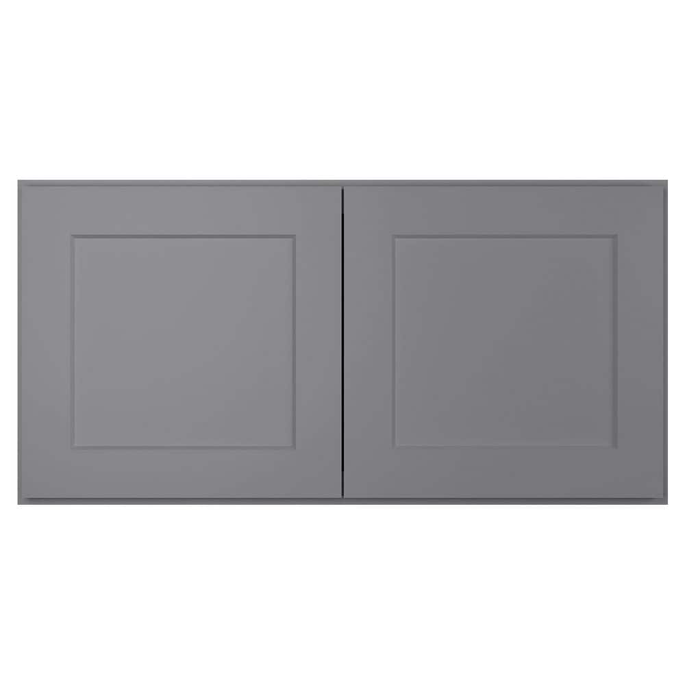 HOMEIBRO 36 in. W x 12 in. D x 18 in. H in Shaker Gray Plywood Ready to ...