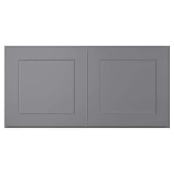 HOMEIBRO 36 in. W x 12 in. D x 18 in. H in Shaker Gray Plywood Ready to ...