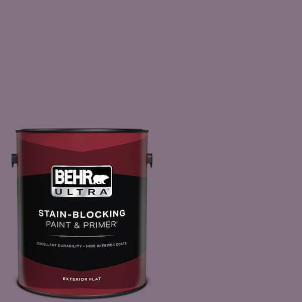 BEHR ULTRA 1 gal. Home Decorators Collection #HDC-SP14-9 Decorative Iris Flat Exterior Paint & Primer